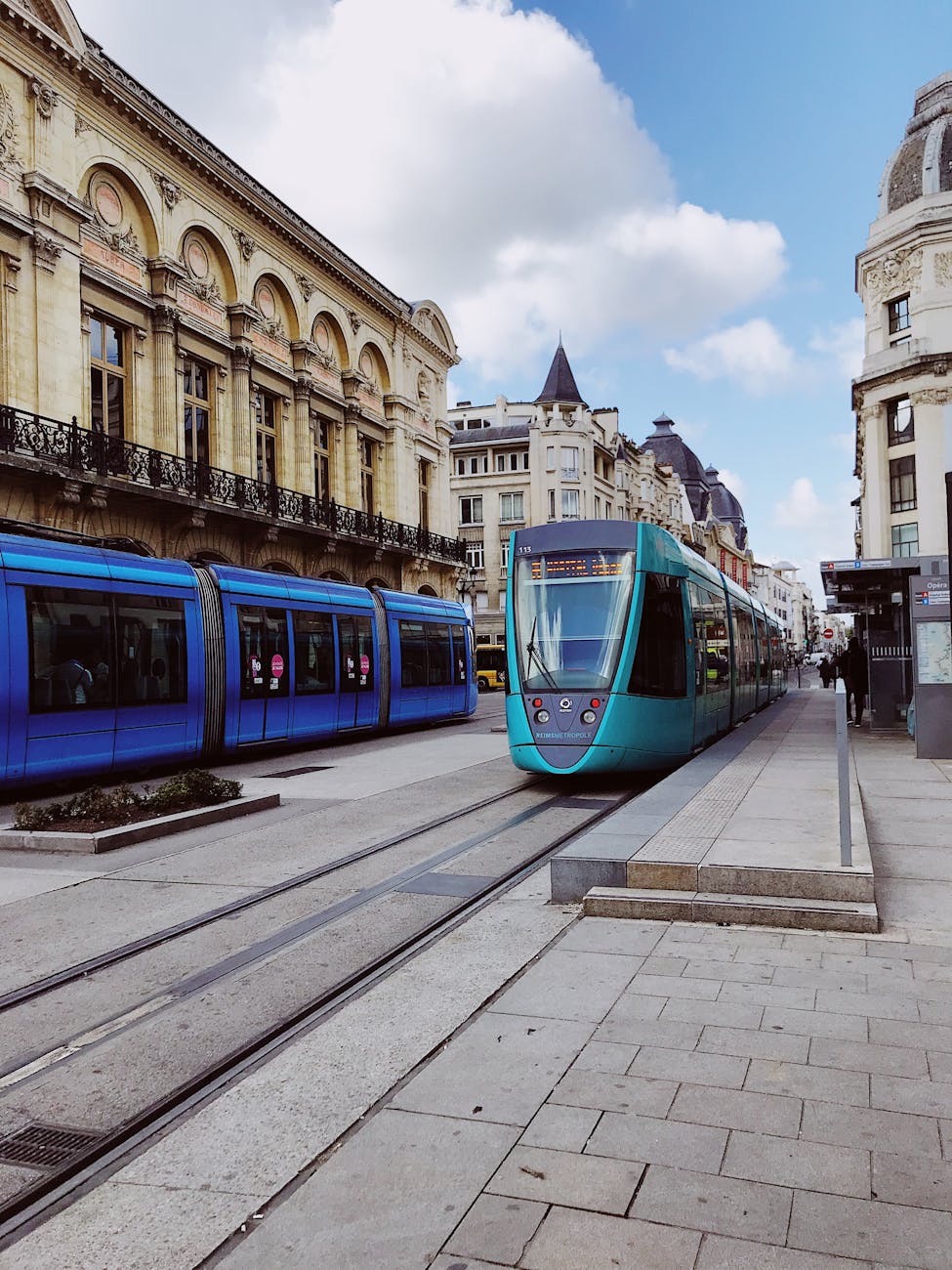 trams in reims in france